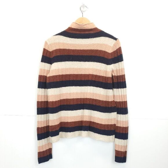 Madewell Color Block Striped Evercrest Turtleneck Sweater - Picture 4 of 15
